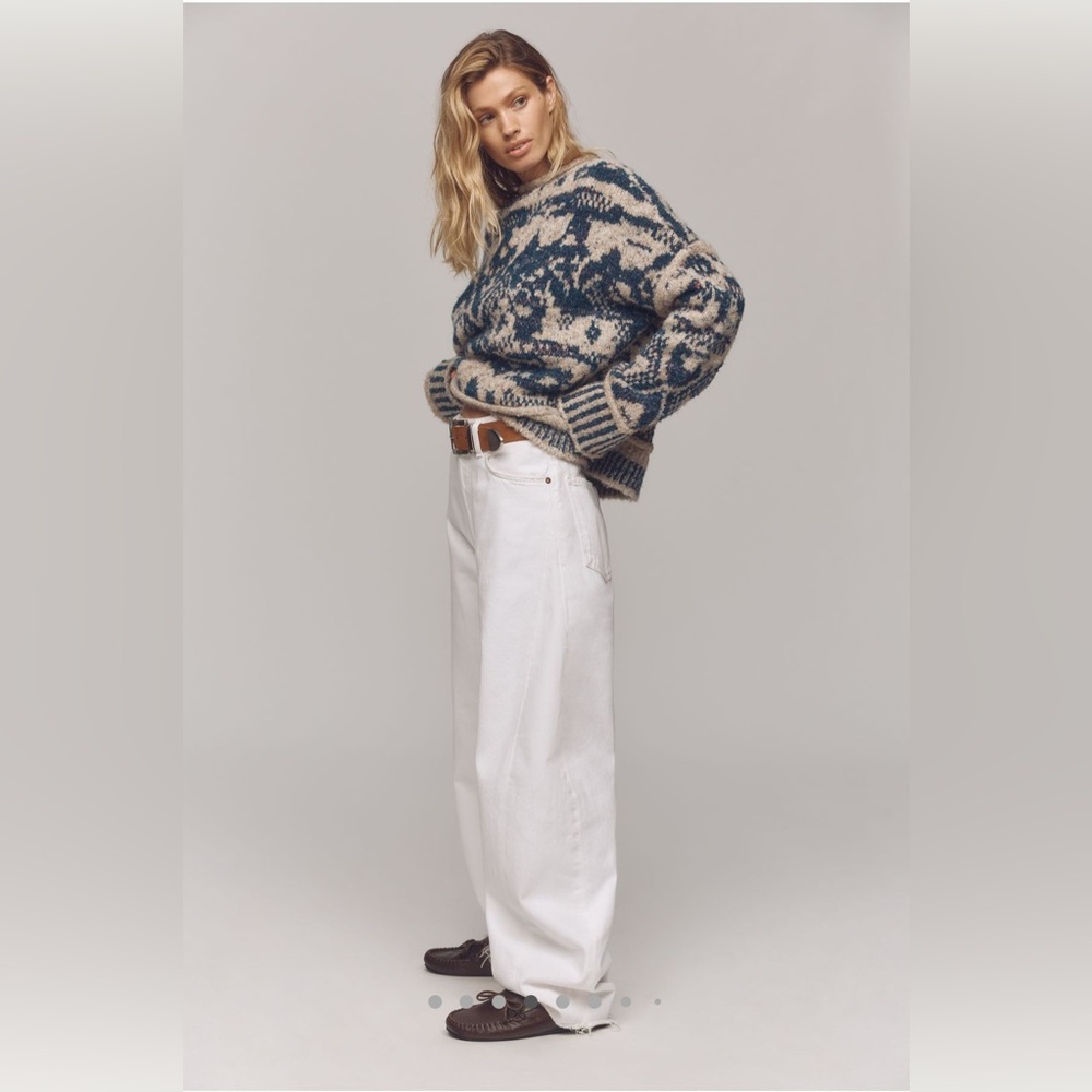 NWT Anthropologie Pilcro Fair isle Roll-Neck Sweater SOLD OUT! Chunky knit - Picture 4 of 13